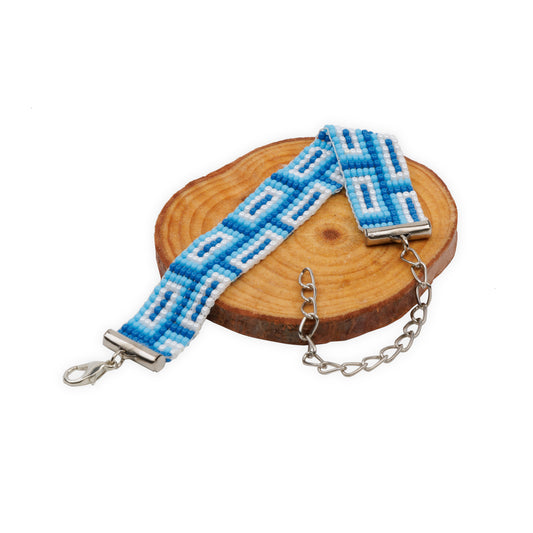 Cloud Cast Bead Loom Bracelet