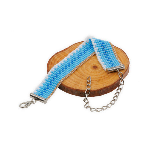 Sea Wave Bead Loom Bracelet