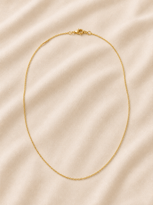 Brass Necklace for Charm Ecosystem, Tarnish Resistant