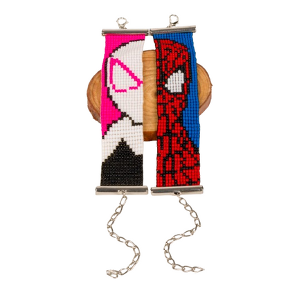 Spiderman Gwen and Miles Couple Bracelet (Face)