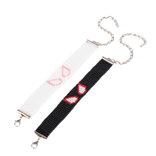 Spiderman Gwen and Miles Marvel Superhero Bead Loom Couple Bracelet