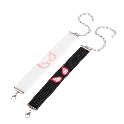 Spiderman Gwen and Miles Marvel Superhero Bead Loom Couple Bracelet