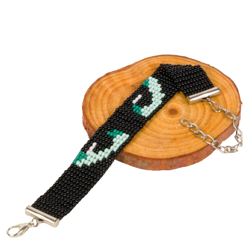 "How to Train your dragon" Bead Loom Couple Bracelet- Black