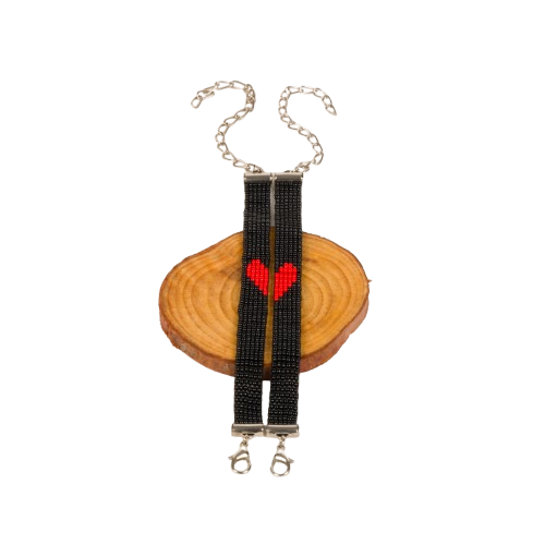 Heartbeats Bead Loom Couple Bracelet