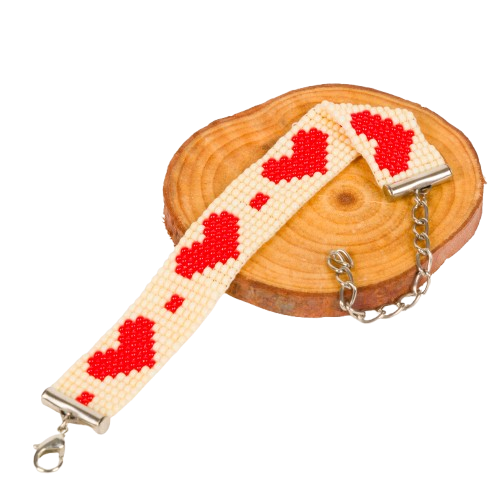 Christmas Bead Loom Bracelet (VI)