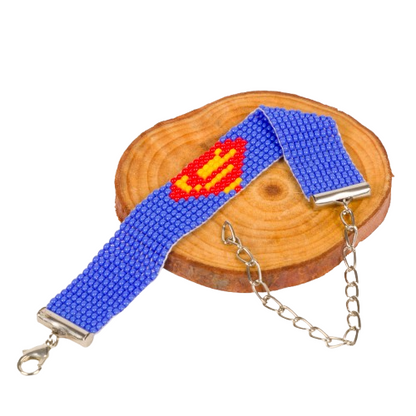 Superman Bead Loom Bracelet