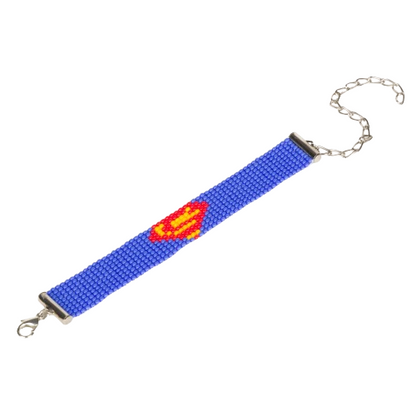 Superman Bead Loom Bracelet