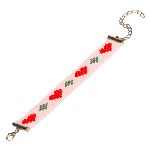 Christmas Bead Loom Bracelet (III)