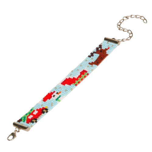 Christmas Bead Loom Bracelet (II)