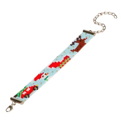 Christmas Bead Loom Bracelet (II)