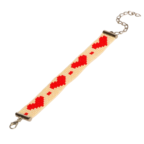Christmas Bead Loom Bracelet (VI)