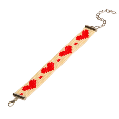 Christmas Bead Loom Bracelet (VI)