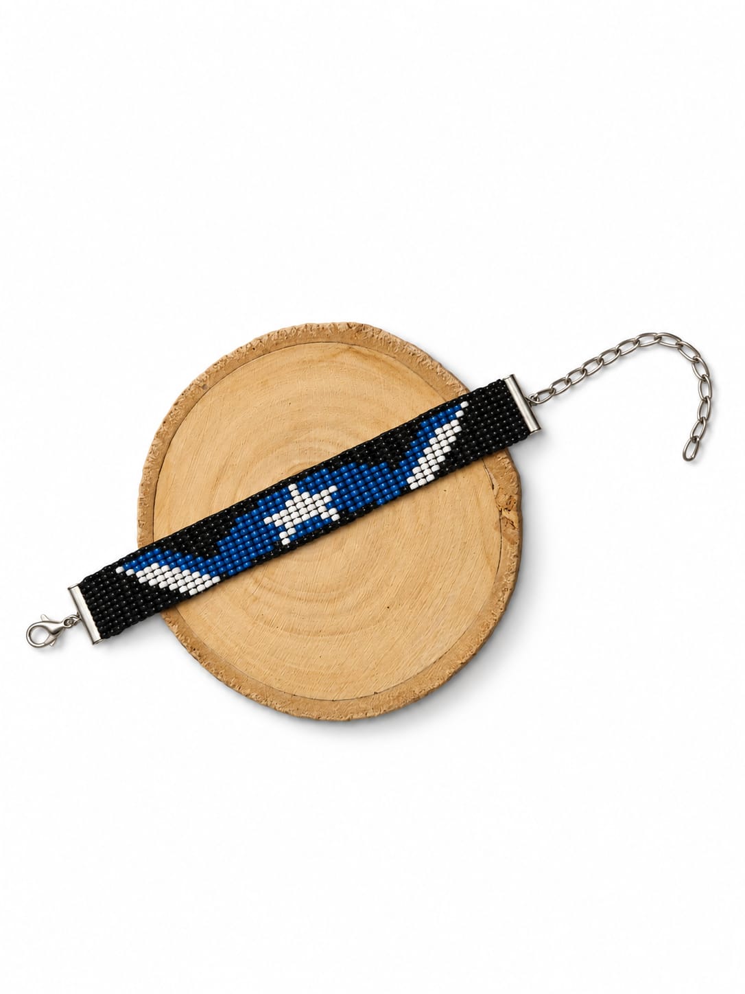 Captain America Winged Star Bead Loom Bracelet