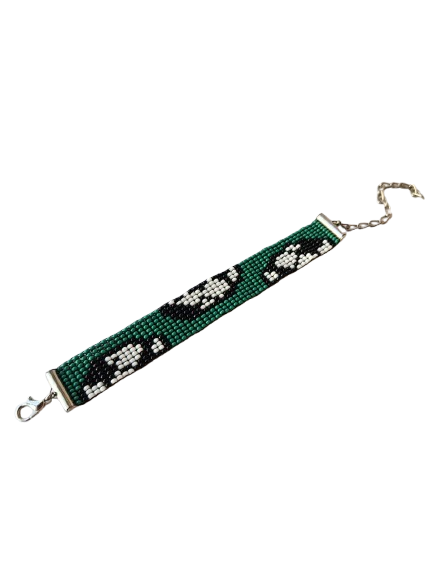 Football Bead Loom Bracelet