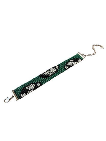 Football Bead Loom Bracelet
