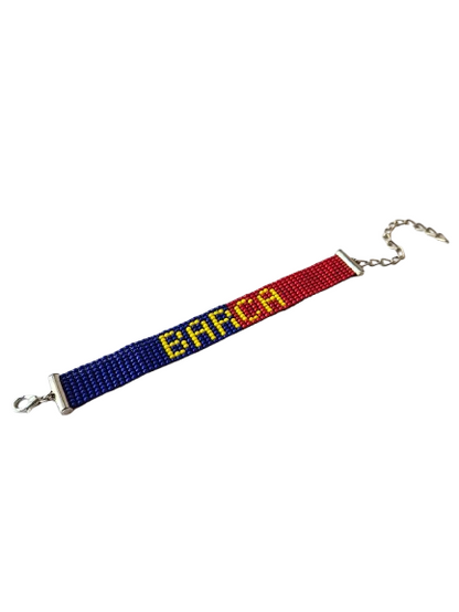 BARCA Football Bead Loom Bracelet