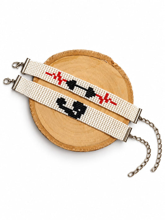 Fitbeat Couple Bead Loom Bracelet