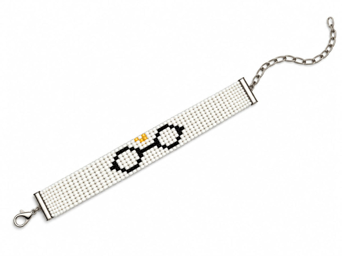 Harry Potter Glasses Bead Loom Bracelet