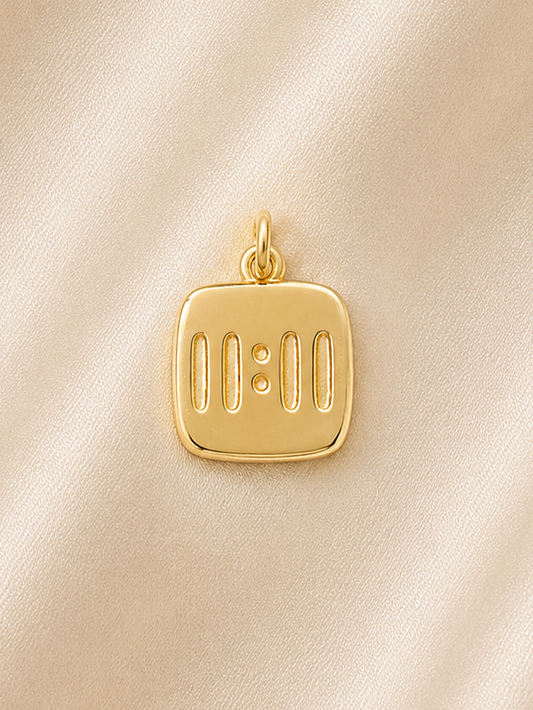 11:11 Brass Charm, Tarnish Resistant